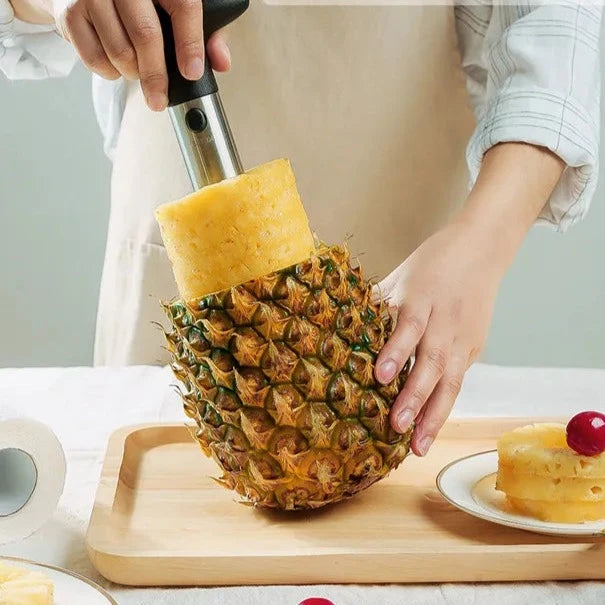 Slice and Enjoy Using Pineapple Peeler!