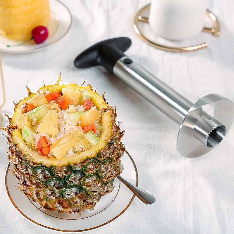 Slice and Enjoy Using Pineapple Peeler!