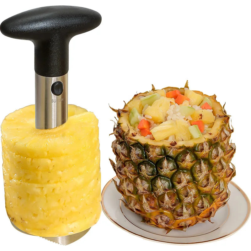 Slice and Enjoy Using Pineapple Peeler!