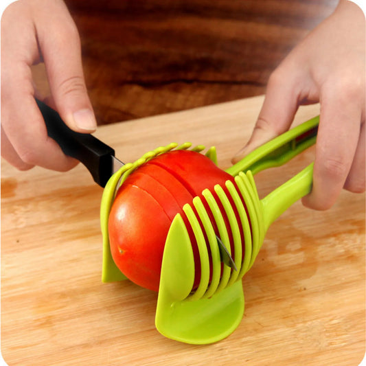 Handy Handheld Potato Slicer and Tomato Cutter!